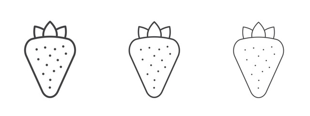 Strawberry icon design, suitable for web, infographics, interface and apps.