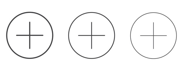 Plus icon design, suitable for web, infographics, interface and apps.