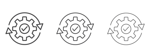 Optimization icon design, suitable for web, infographics, interface and apps.