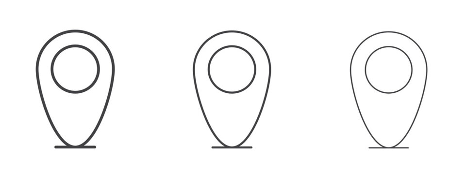 Map marker icon design, suitable for web, infographics, interface and apps.