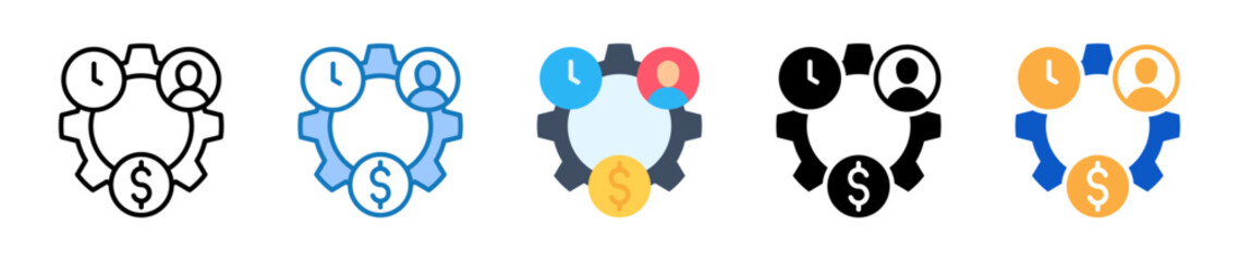 Resources multiple style icons set design vector illustration. 