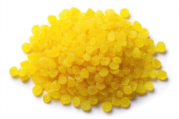Pile of translucent yellow candy
