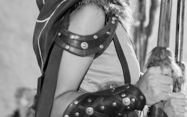 mujer, cultura, gente, decoraciones, moda, arte, tradicional, caballitos, diversión, moros y...