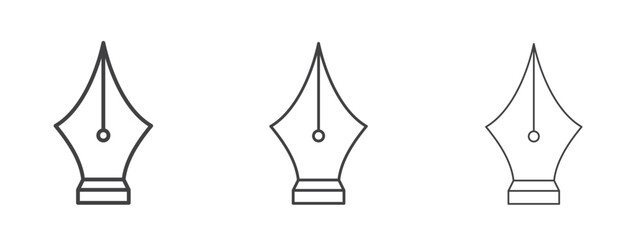 Fountain pen icon design, suitable for web, infographics, interface and apps.