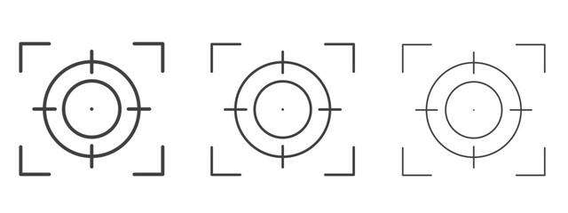 Focusing icon design, suitable for web, infographics, interface and apps.