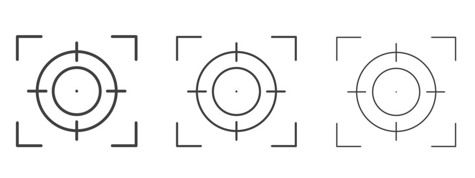 Focusing icon design, suitable for web, infographics, interface and apps.