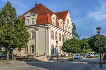 zehdenick, deutschland - amtsgericht in einem alten gebäude