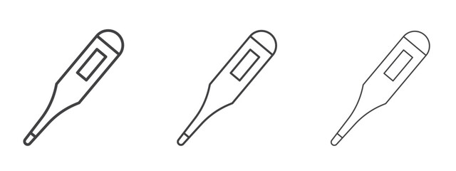 Digital thermometer icon design, suitable for web, infographics, interface and apps.