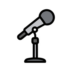 microphone isolated on white