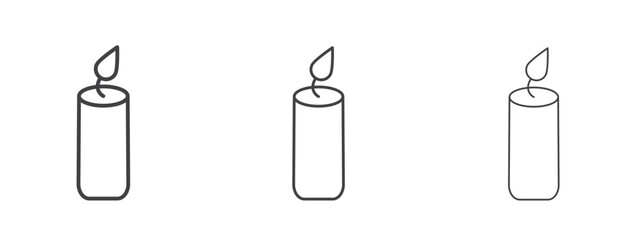Candle icon design, suitable for web, infographics, interface and apps.