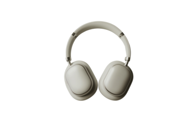 Wireless Noise-Canceling Headphones for Student Use — Isolated on Transparent Background for E-Learning, Study, and Tech Product Mockups