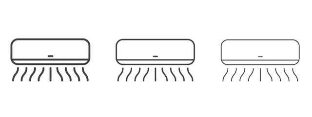 Air conditioner icon design, suitable for web, infographics, interface and apps.