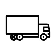 Tyre puncture outline icon. truck accident black line illustration.
