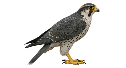 Isolated Peregrine Falcon Bird