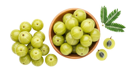 Isolated Indian Gooseberries