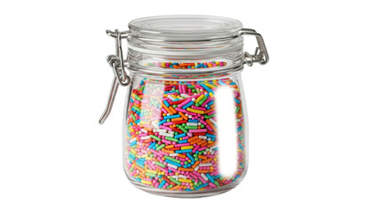 Isolated Jar of Sprinkles