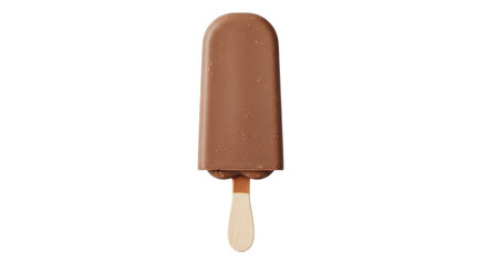 Isolated Chocolate Ice Cream Bar on a Stick