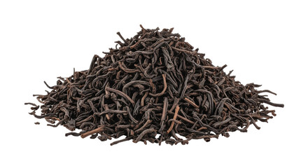 Isolated Black Tea Leaves