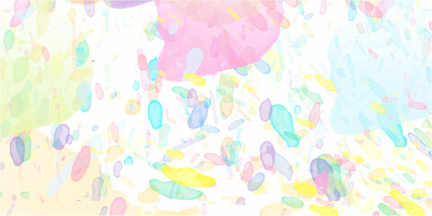 Yellow flowers with watercolor texture and bright colorful illustration of artistic design