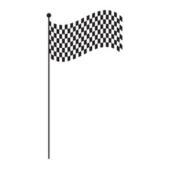 Curved black and white checkered racing flag. Abstract curved checkered flag design in symbolizing racing, speed, competition, and dynamic motion in graphic art. Racing Banner Vectors speed Lines. 