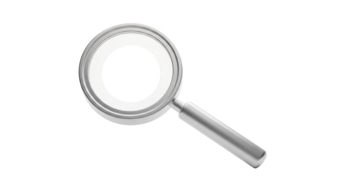Isolated Magnifying Glass