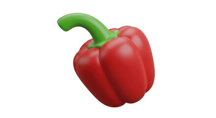 Isolated Red Bell Pepper