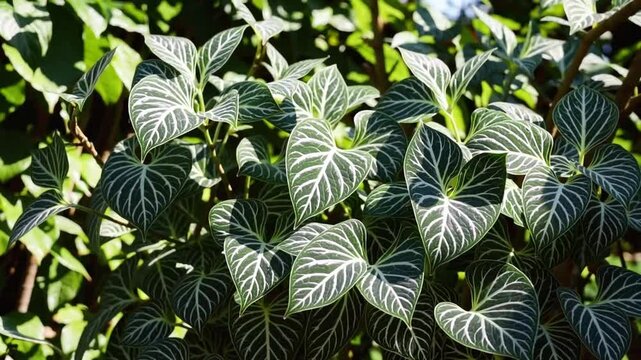 scindapsus pictus and heart leafe plant