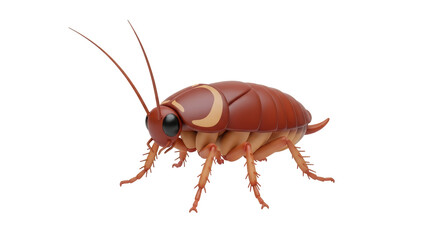 Isolated Cartoon Cockroach