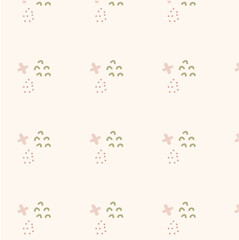 Minimalist Abstract Floral Arrangement Illustration vector illustration