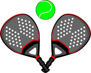paddle racket vector illustration