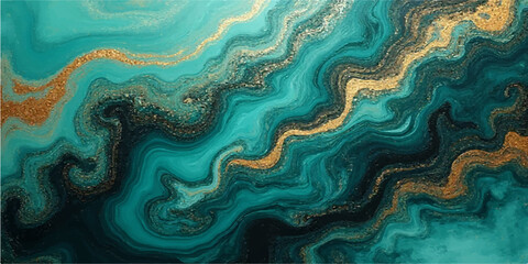 Abstract blue water background with seamless wave patterns and artistic liquid texture