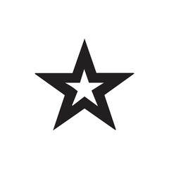 Fototapeta premium silver star on white background