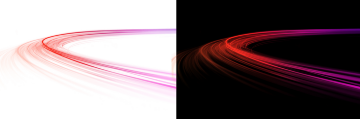 Line, colored, light, vector, abstract, effect, curve luminous trail glowing blur ray with speed bright streak, laser beam and dynamic png motion design.