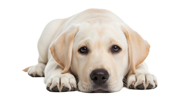 Labrador Welpe auf transparentem Hintergrund, PNG