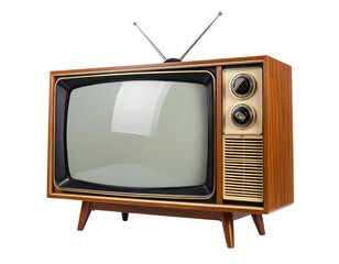 Vintage Television: A beautifully preserved vintage television set, showcasing the retro design and technology of a bygone era, ideal for nostalgic projects.