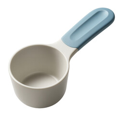 A bleach powder scoop, specifically designed to measure precise amounts for laundry loads in a large family home.