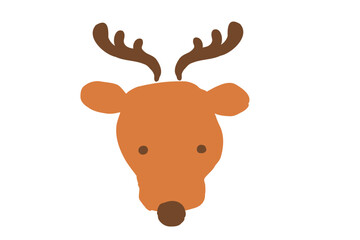 Adorable Reindeer Character for Christmas and Winter Decorations