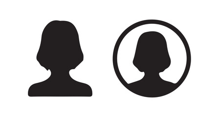 Flat User Identity Icons vector illustration 