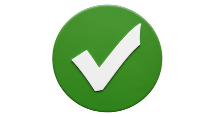 Isolated Green Check Mark