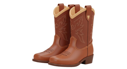 Isolated Cowboy Boots