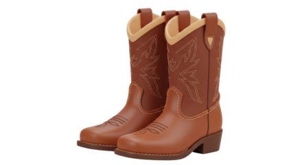 Isolated Cowboy Boots