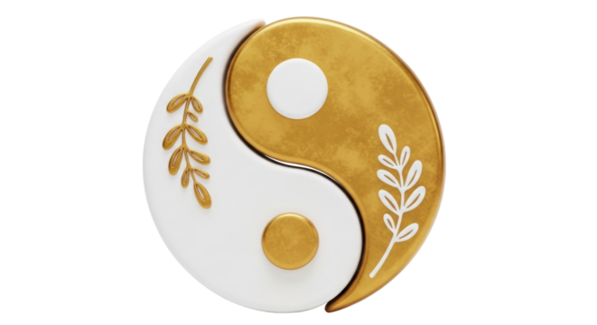 Isolated Yin Yang Symbol