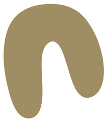 Hand drawn abstract shape.