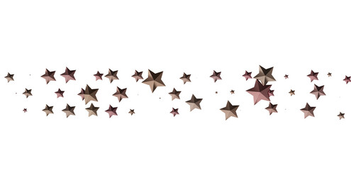 Beautiful rose gold stars scattered on white. Perfect for festive designs.