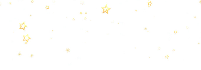 Sparkling gold stars falling on white. Perfect for backgrounds, cards, and celebrations.