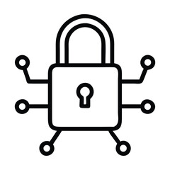 Secure connection icon vector image can be used for information security 