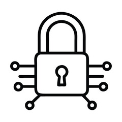 Secure connection icon vector image can be used for information security 