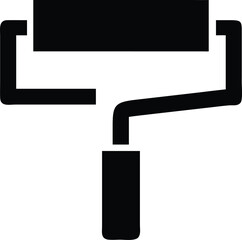 Paint Roller Silhouette, can use for Logo Gram, Pictogram, Apps, Art Illustration,