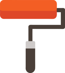 Obraz premium Paint Roller Silhouette, can use for Logo Gram, Pictogram, Apps, Art Illustration,