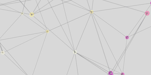 Digital network, connection, technology, communication, data, lines, nodes, abstract background.